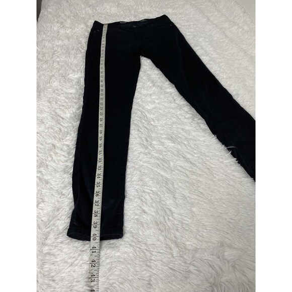 AG Adriano Goldschmied Women's Corduroy Pants Black Size 27R Super Skinny Ankle - Picture 8 of 16